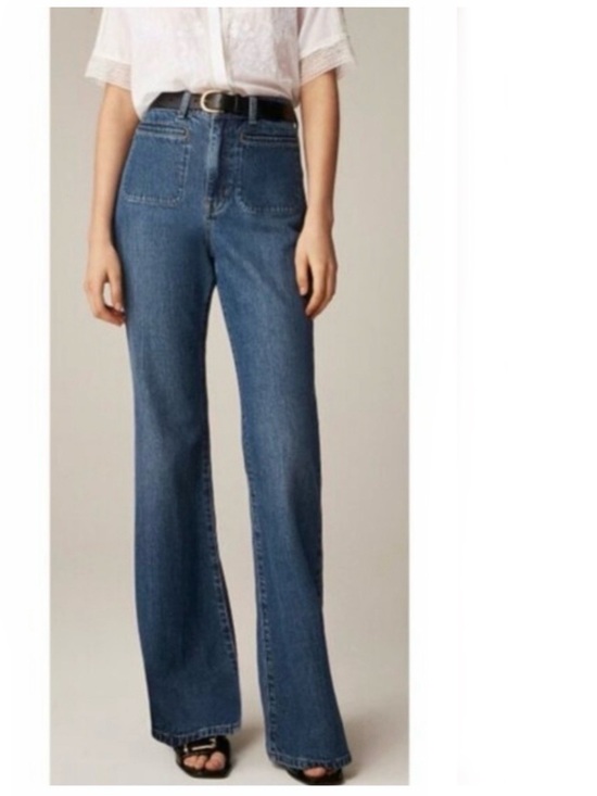 J. Crew Denim - J. CREW • Full Length Wide Leg High-Rise Wide Leg Denim Jeans